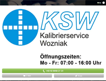 Tablet Screenshot of ksw-kalibrierservice.de